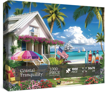 Puzzle de la tranquillité côtière Puzzle 1000 pièces